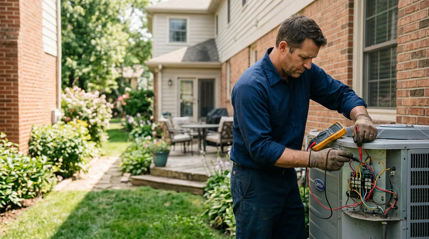 HVAC technician working near Suffern, NY